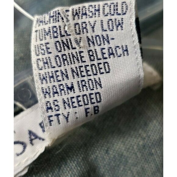 Sara Studio Womens Denim Top S Safari Zoo Animals Vintage Long Sleeve NWT Cotton - Picture 4 of 8